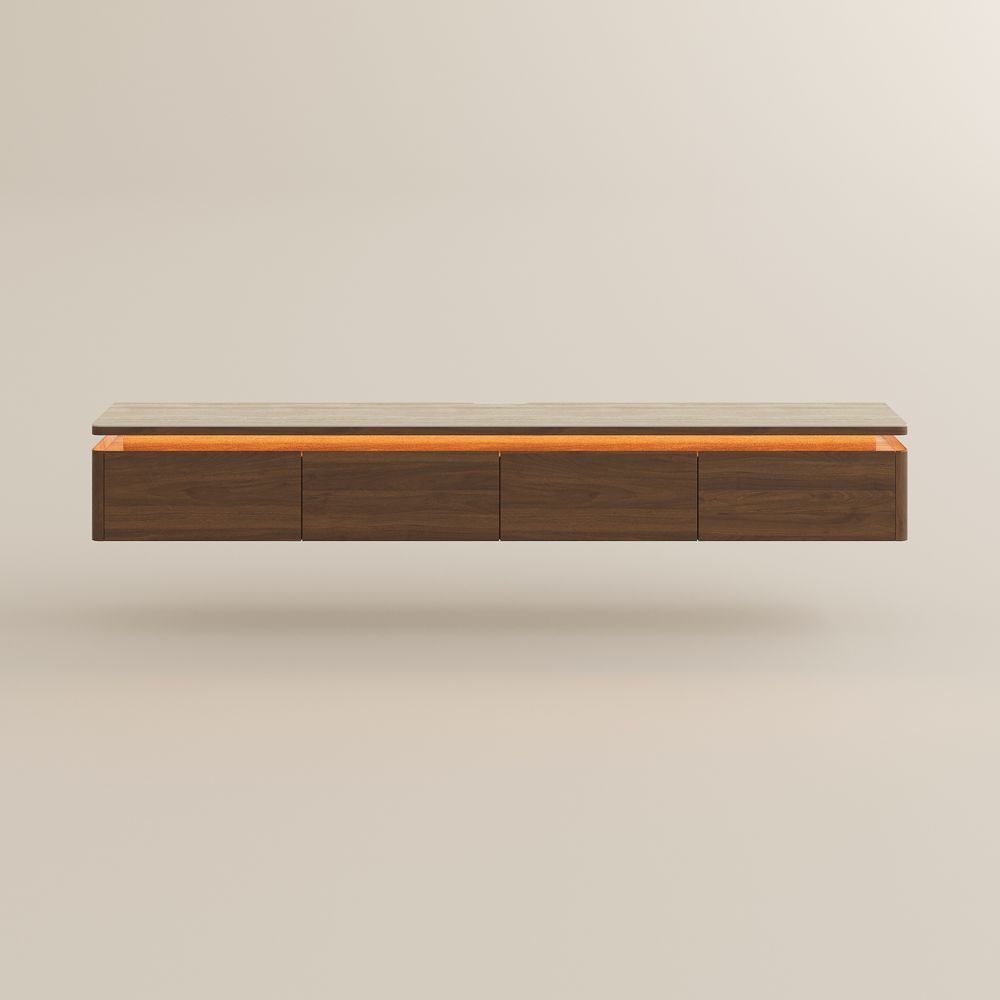 Aether Walnut Color TV Stands