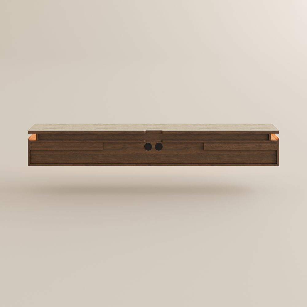 Mid Century Modern Walnut Color TV Stands