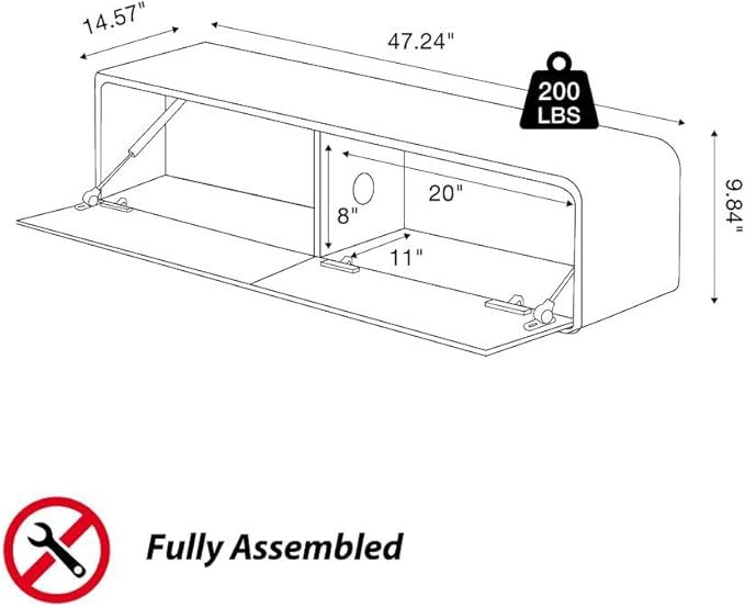 Merrin Black MDF TV Stands