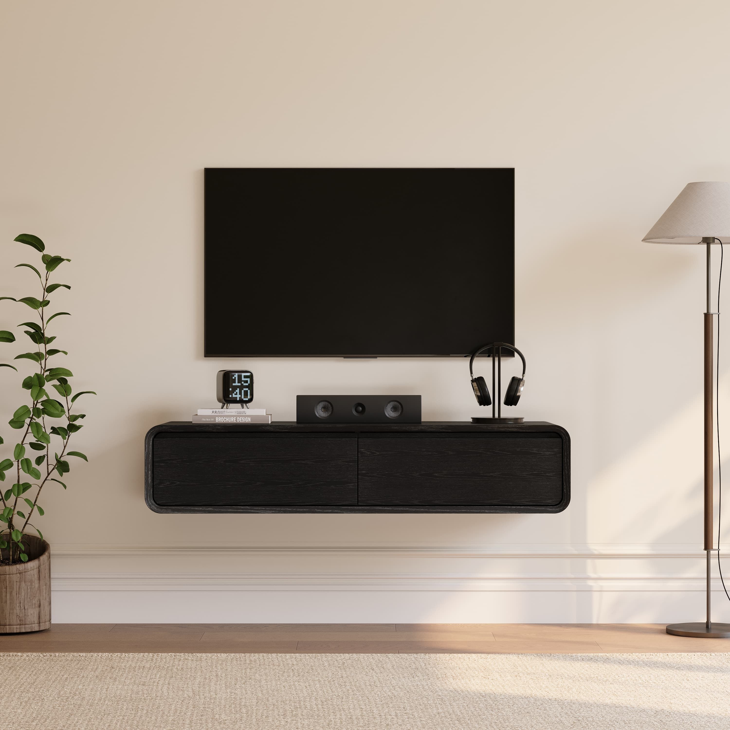 Modern Black MDF TV Stands
