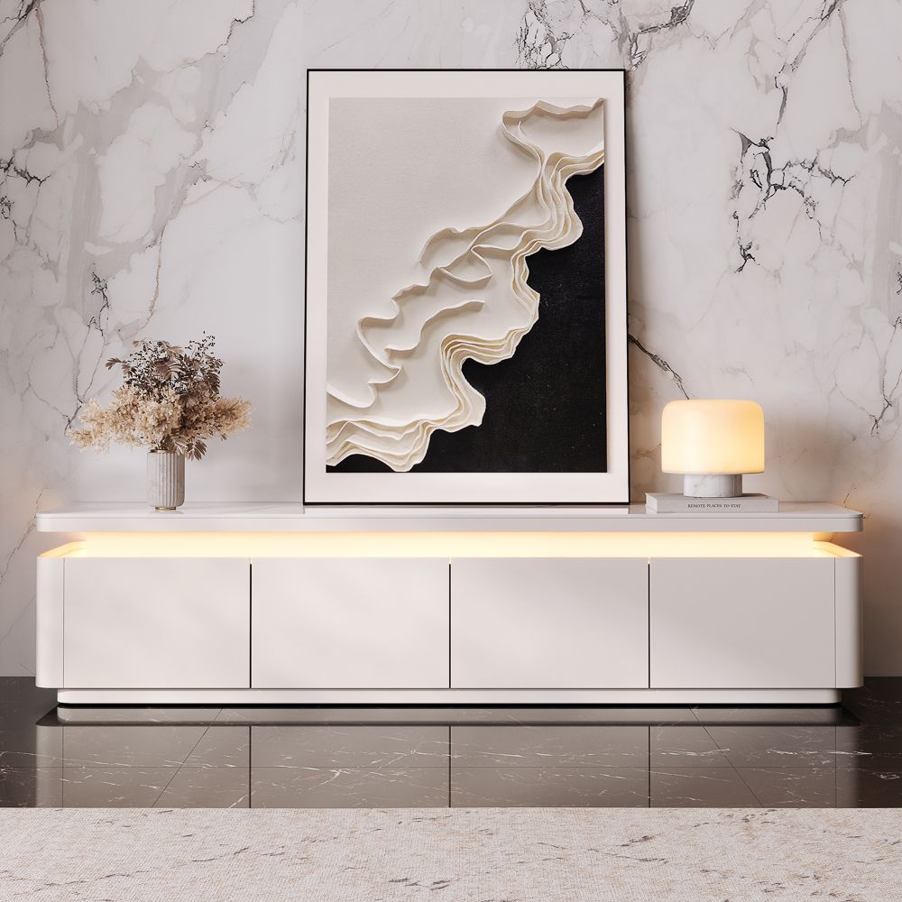 with Light White MDF TV Stands