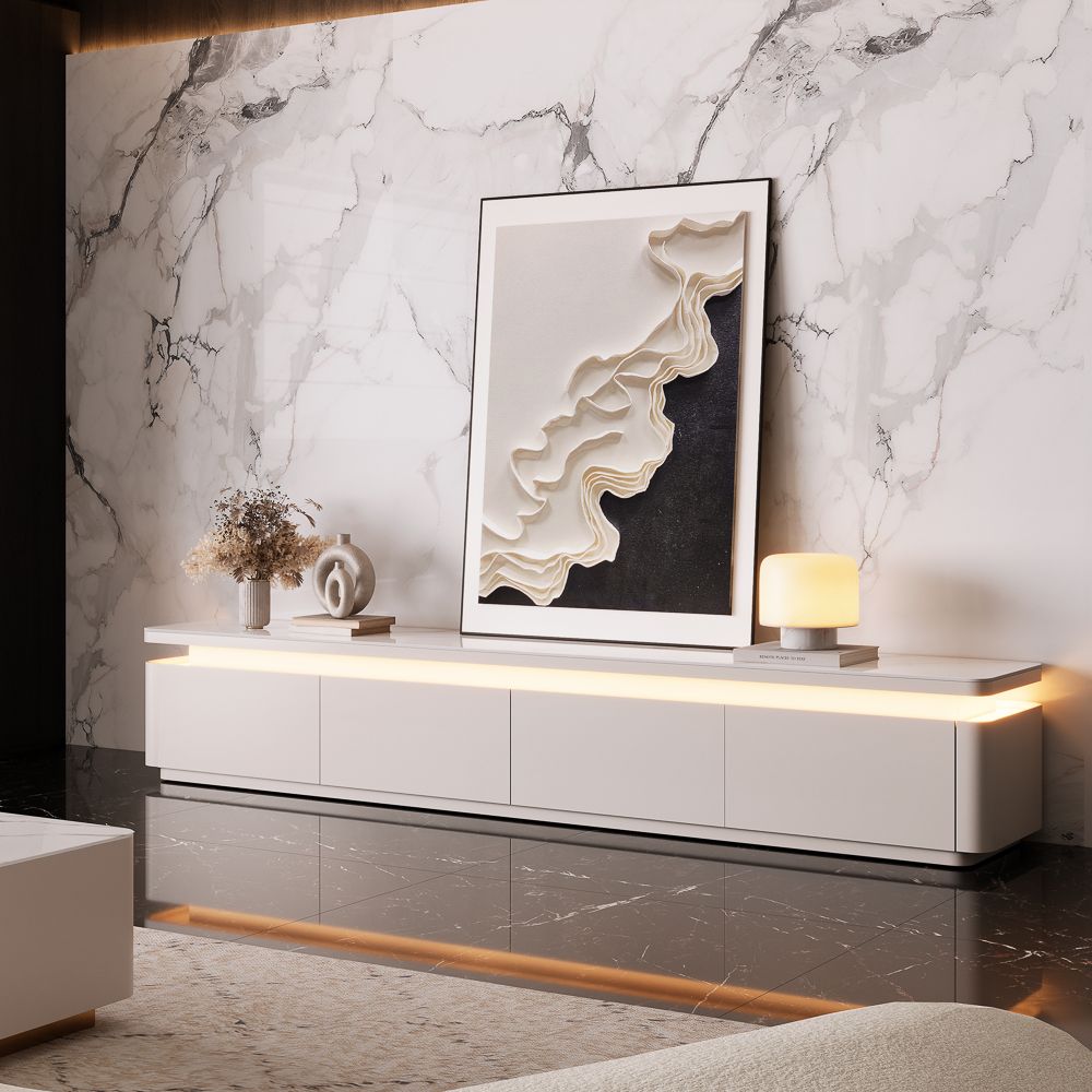 Perfect for 100 Inch TV White MDF TV Stands