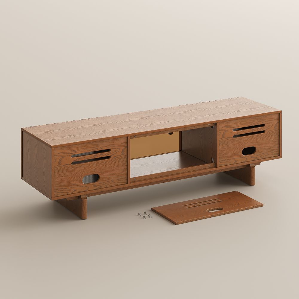 Walnut Walnut Plywood TV Stands