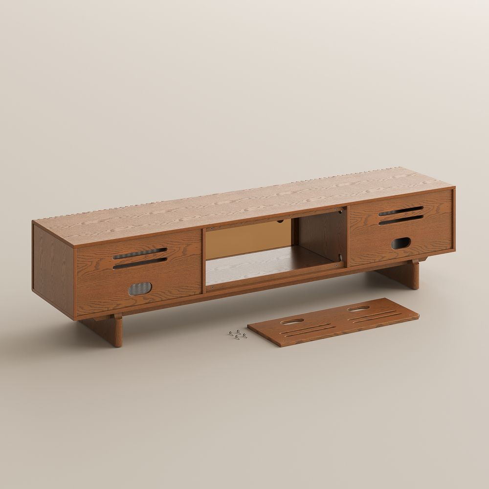 Modern Walnut Plywood TV Stands