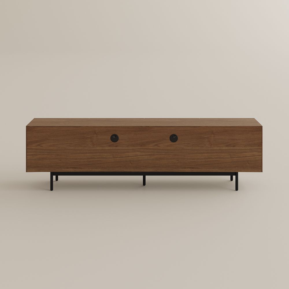 Mid Century Modern Walnut Color MDF TV Stands