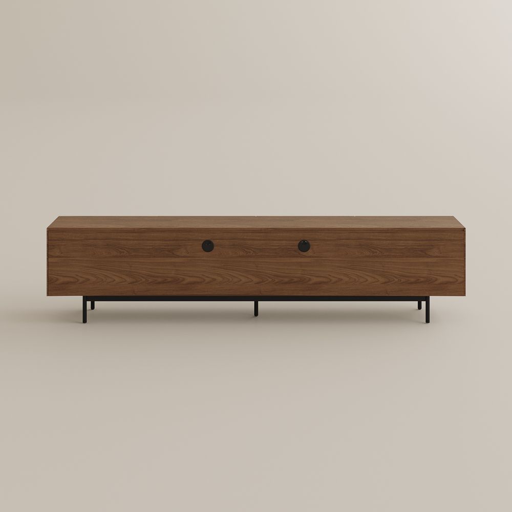 Mid Century Modern Walnut Color MDF TV Stands