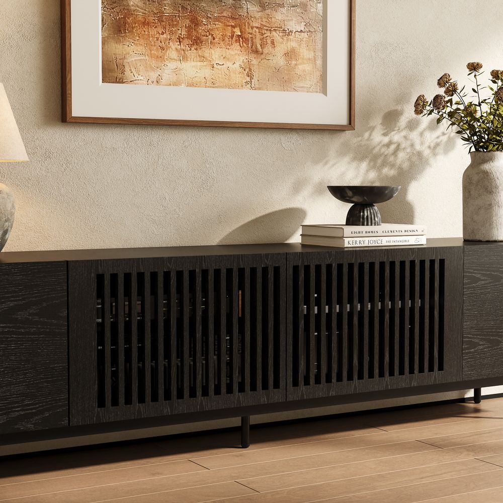 Living Room Black MDF TV Stands