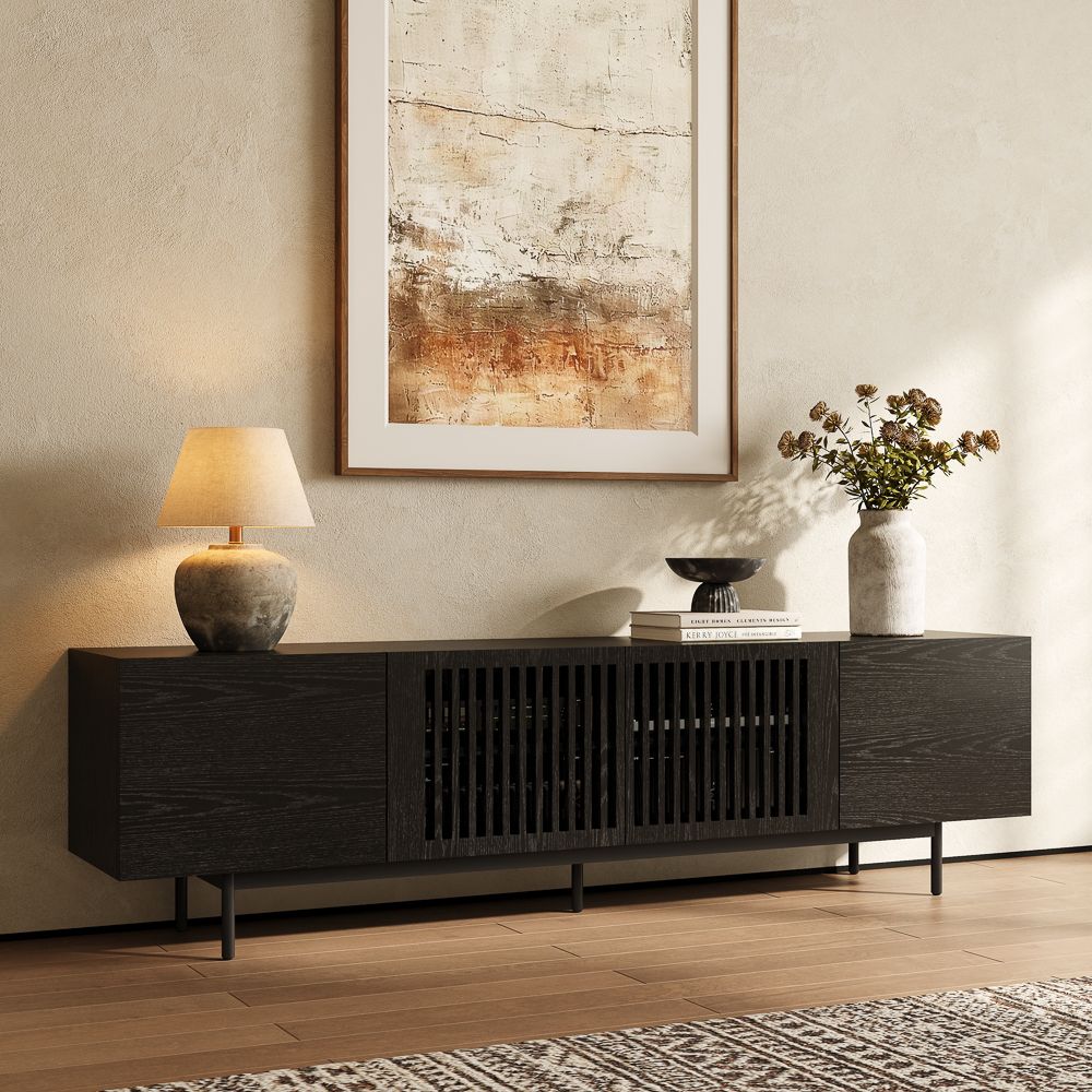 Black Black MDF TV Stands