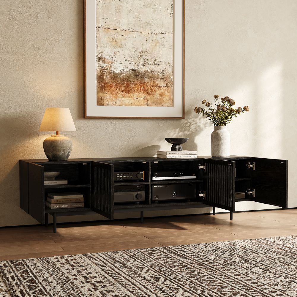 VISION Black MDF TV Stands