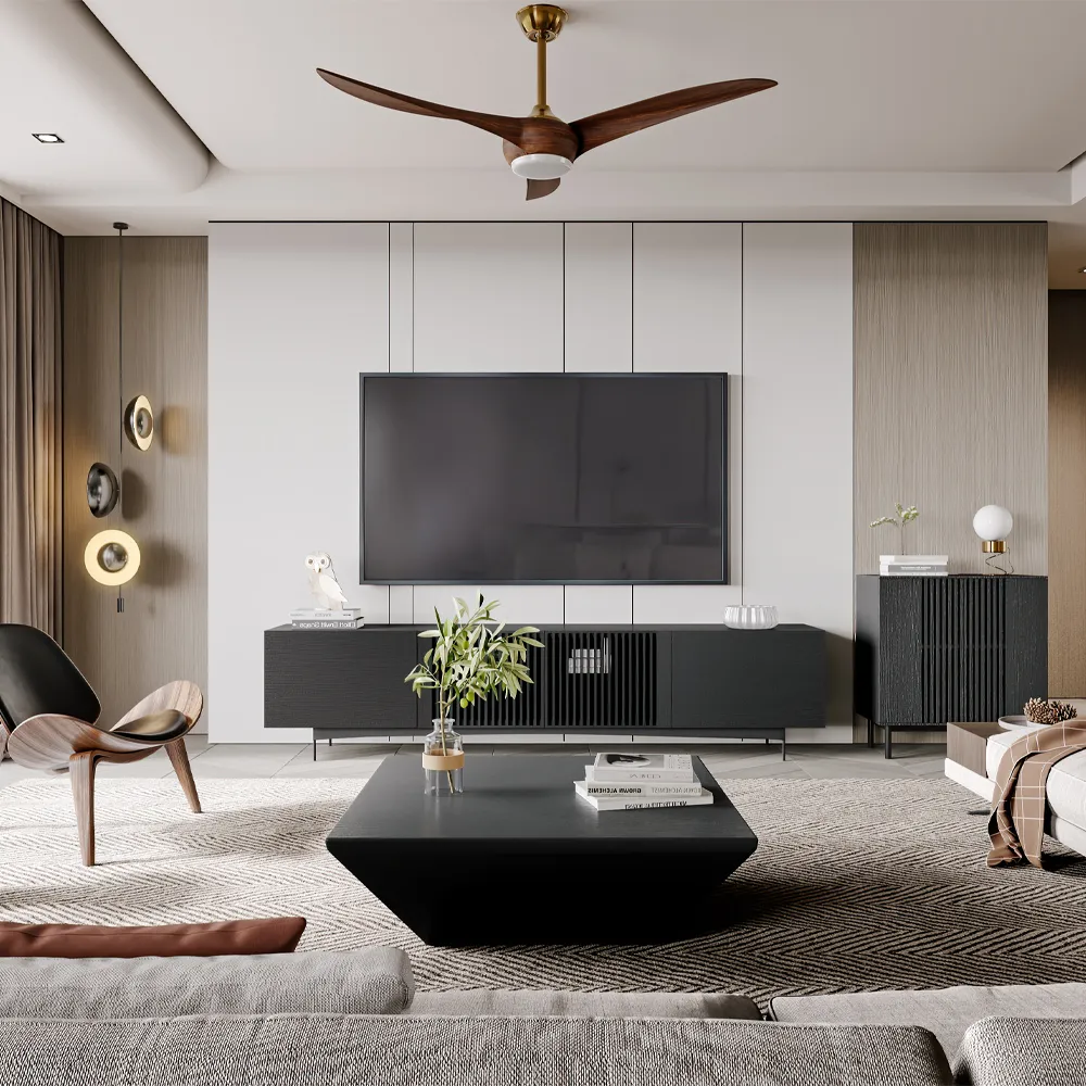 Wood Black MDF TV Stands