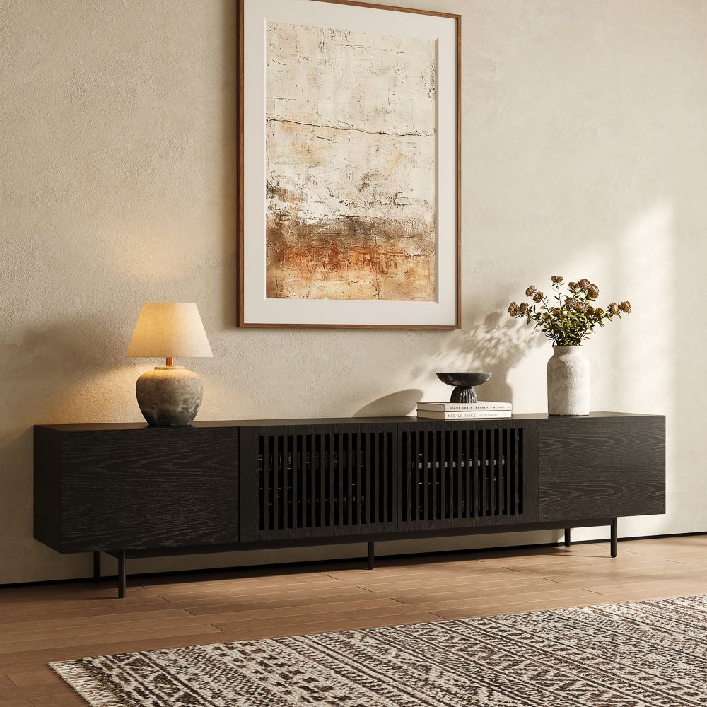Living Room Black MDF TV Stands