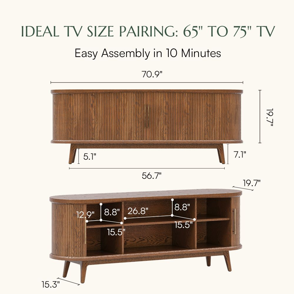 Walnut Color TV Stands