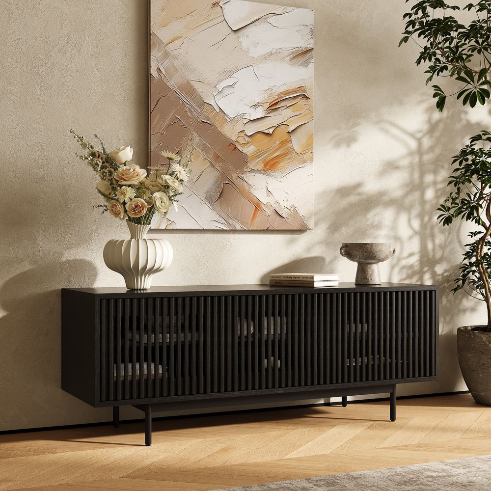 Black Black MDF TV Stands