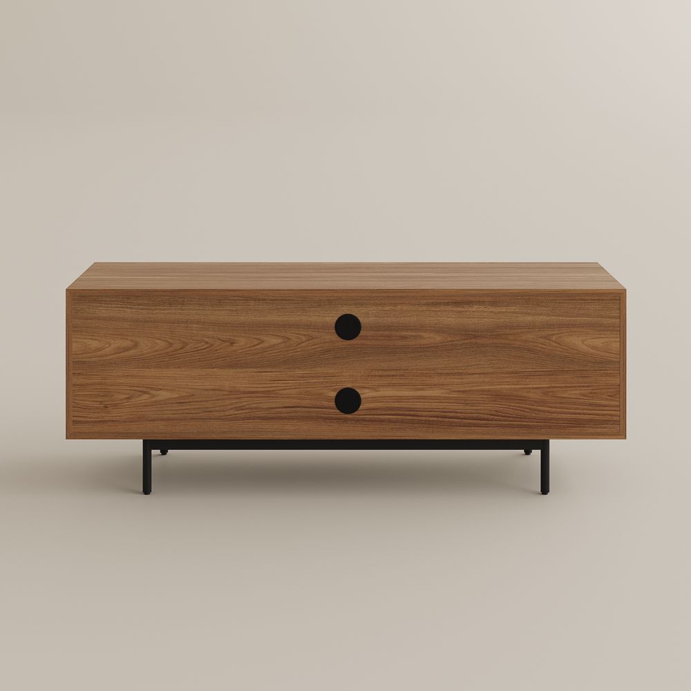 with Storage Walnut Color MDF TV Stands