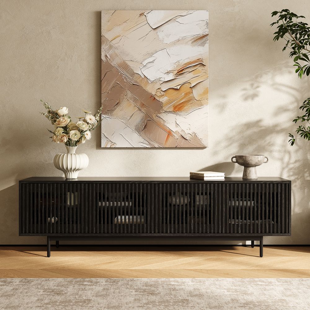 Black Black MDF TV Stands