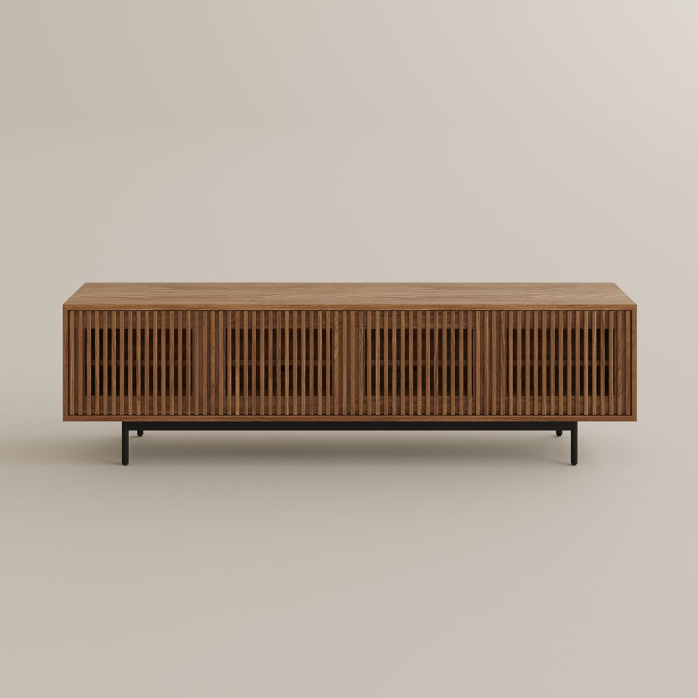 Large Walnut Color MDF TV Stands