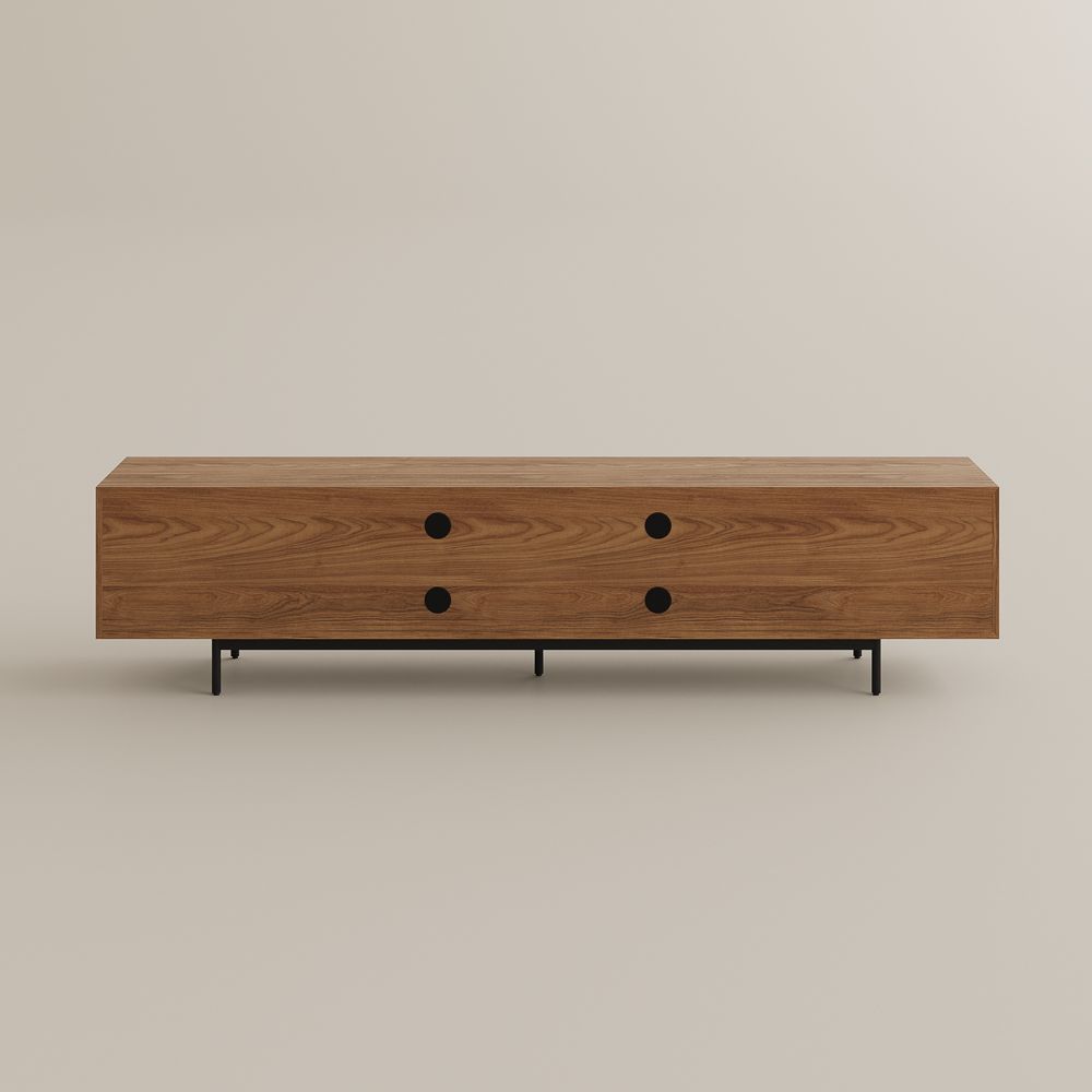 Living Room Walnut Color MDF TV Stands