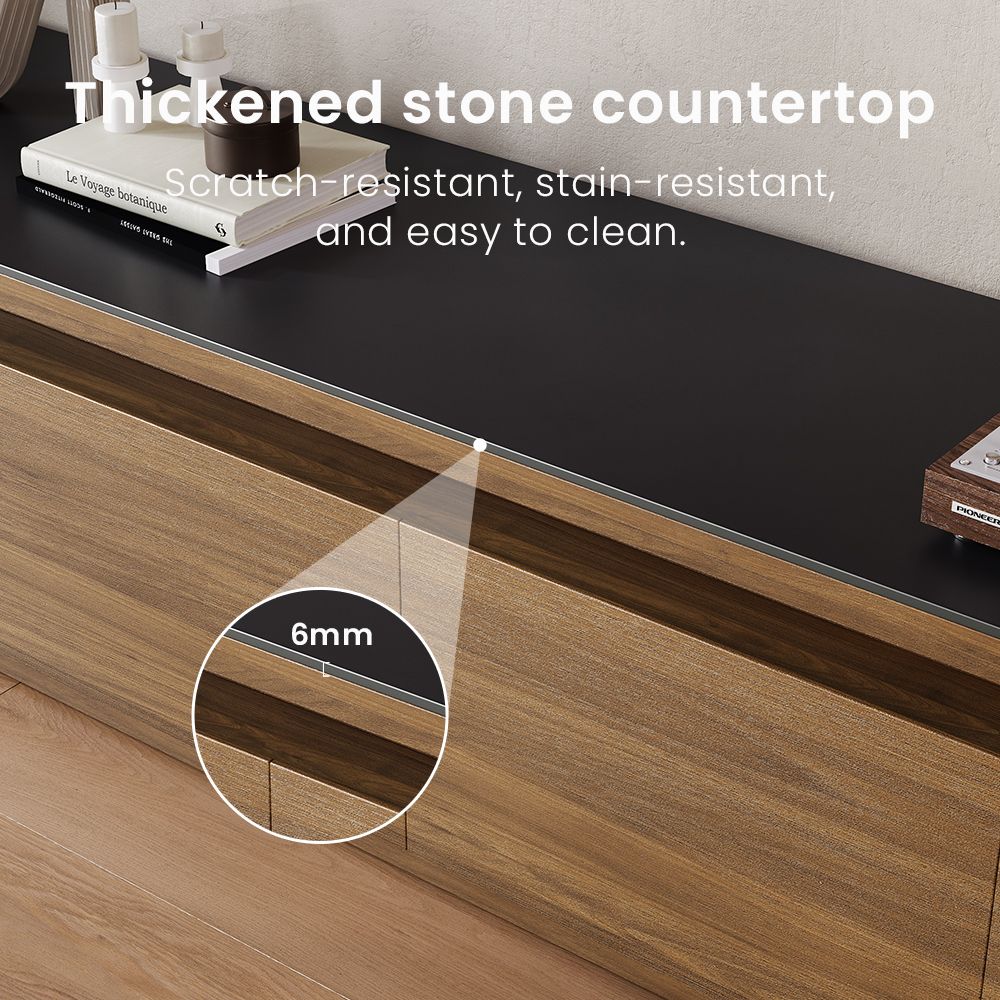 Aether Walnut & Black MDF TV Stands