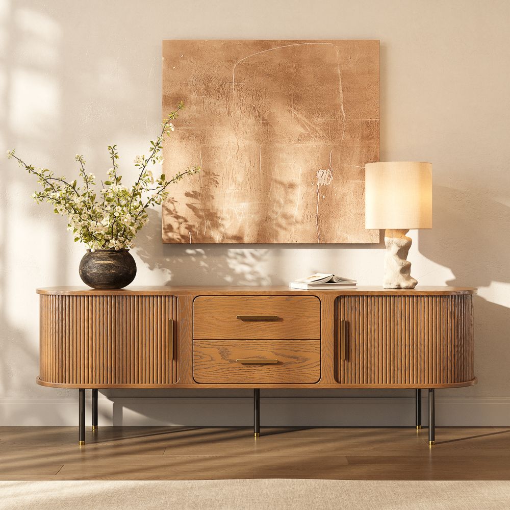 Eos Walnut Color Plywood TV Stands