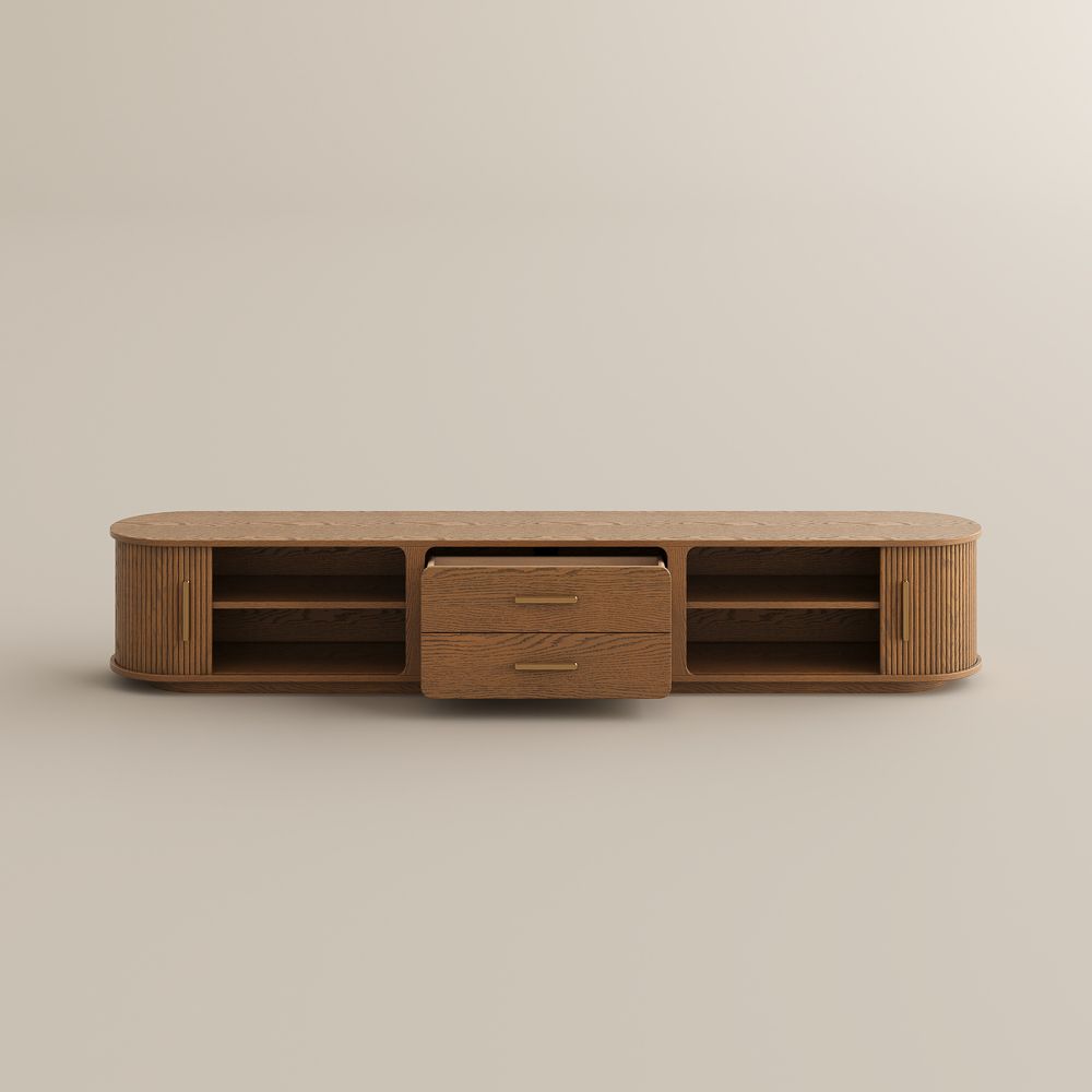 Eos Walnut Color Plywood TV Stands