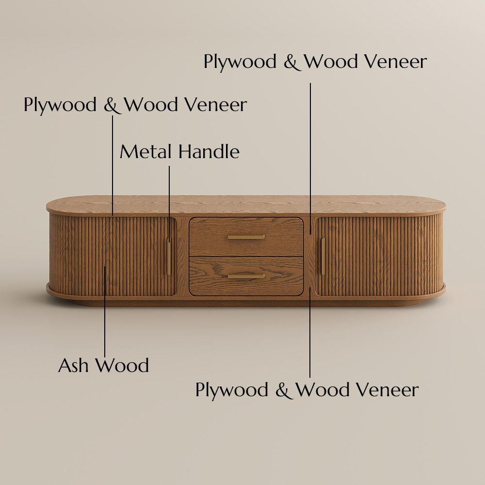Eos Walnut Color Plywood TV Stands