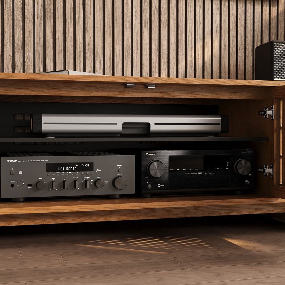 Walnut Color MDF TV Stands