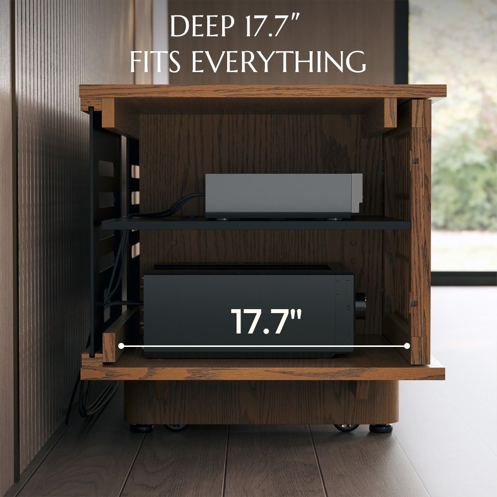 Walnut Color MDF TV Stands