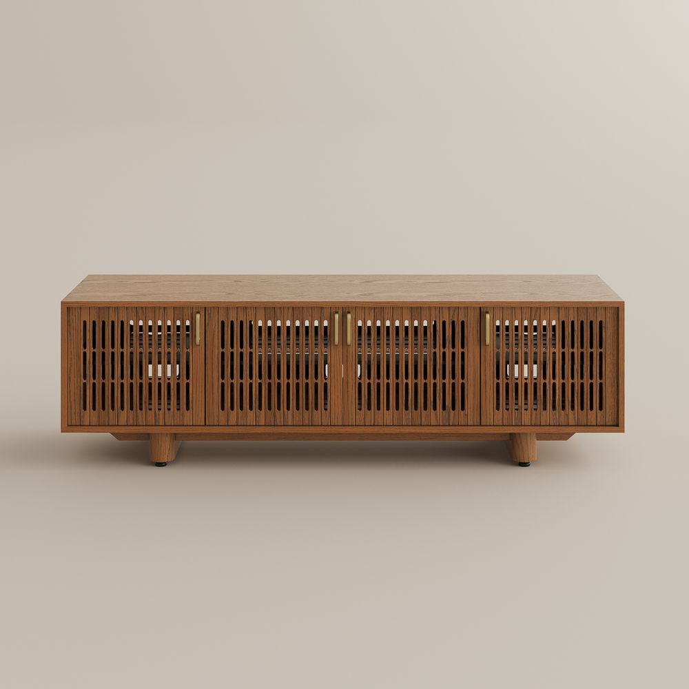 Walnut Color MDF TV Stands