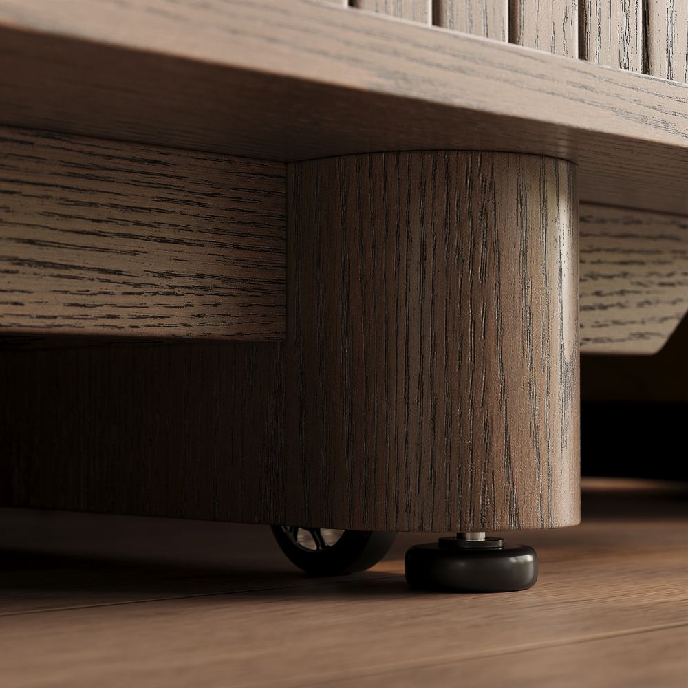 Height Adjustable Brown MDF TV Stands