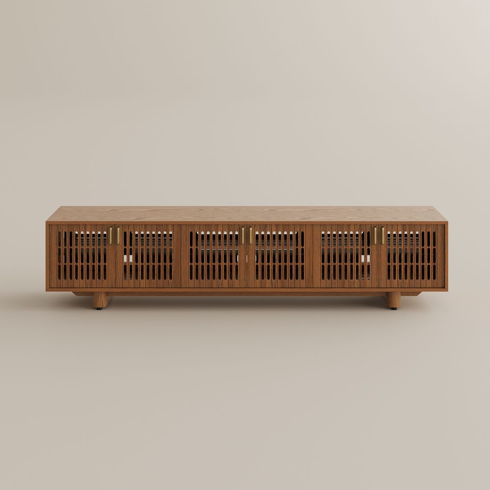 Walnut Color MDF TV Stands