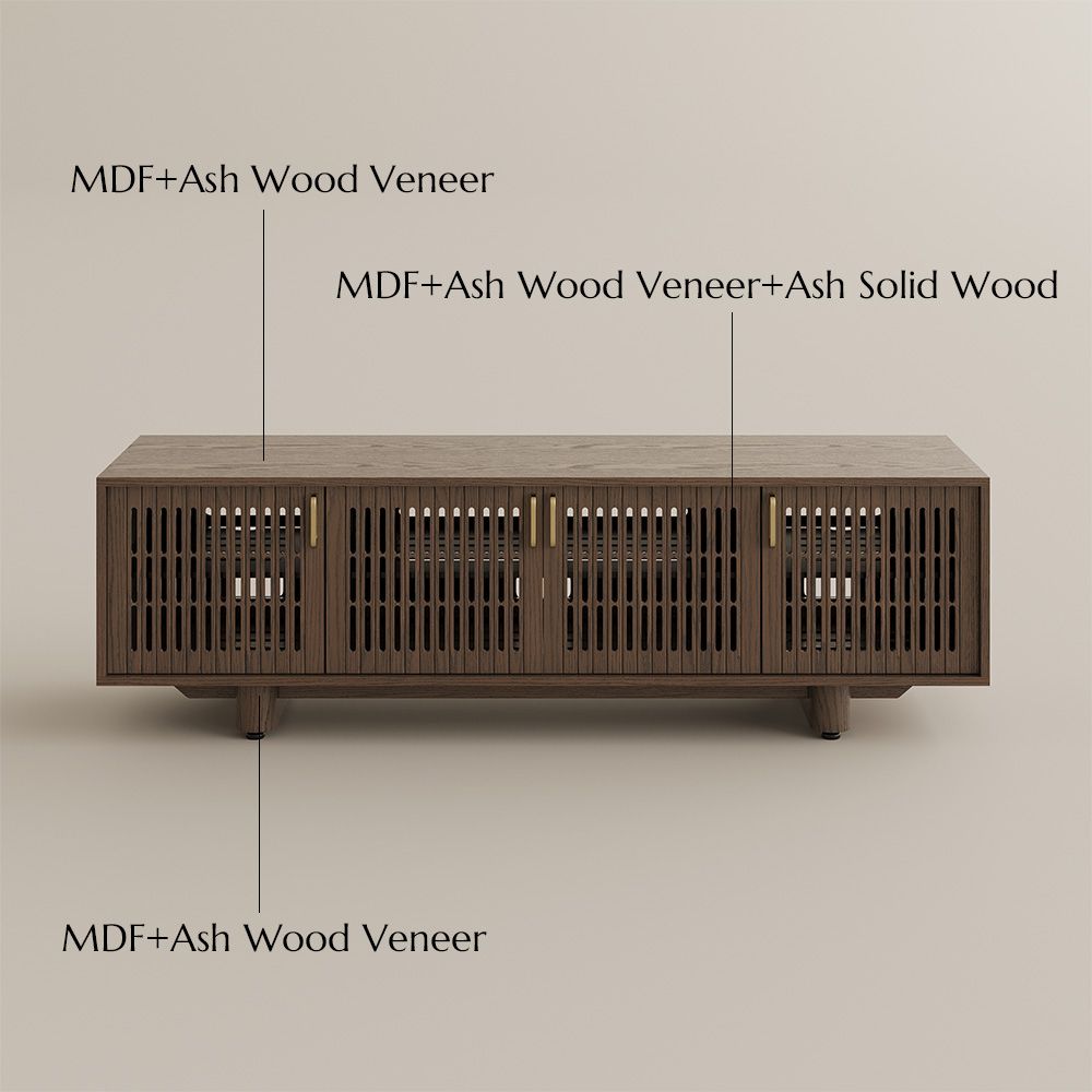 Perfect for 65 Inch TV Brown MDF TV Stands
