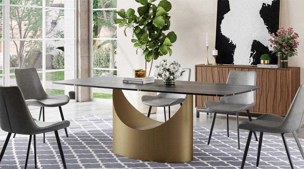 Tavolo da pranzo moderno e minimalista Hobart