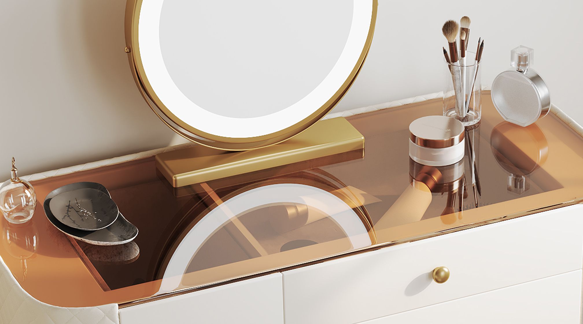 Clear Tempered Glass Top