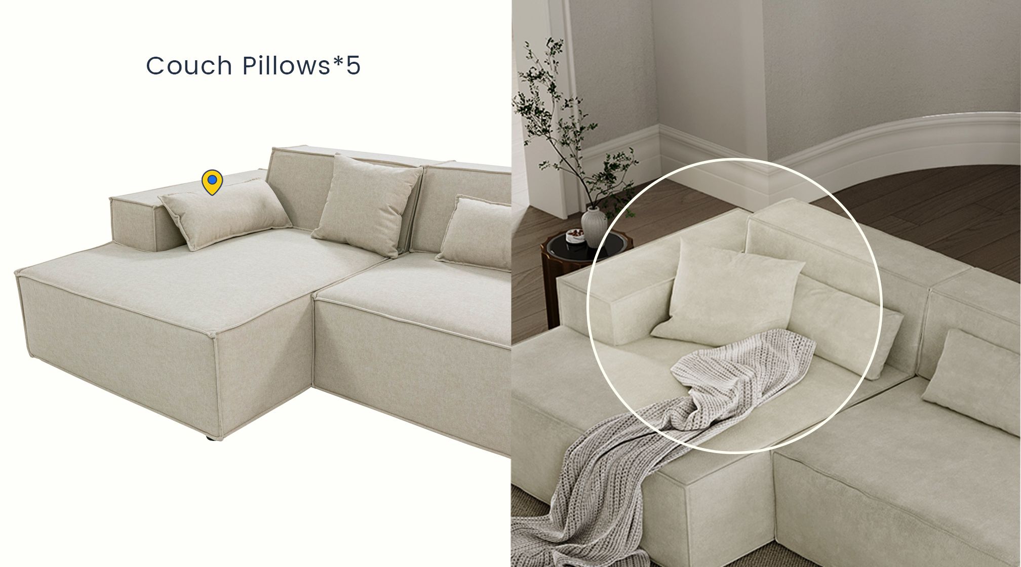 Extra 5 Couch Pillow