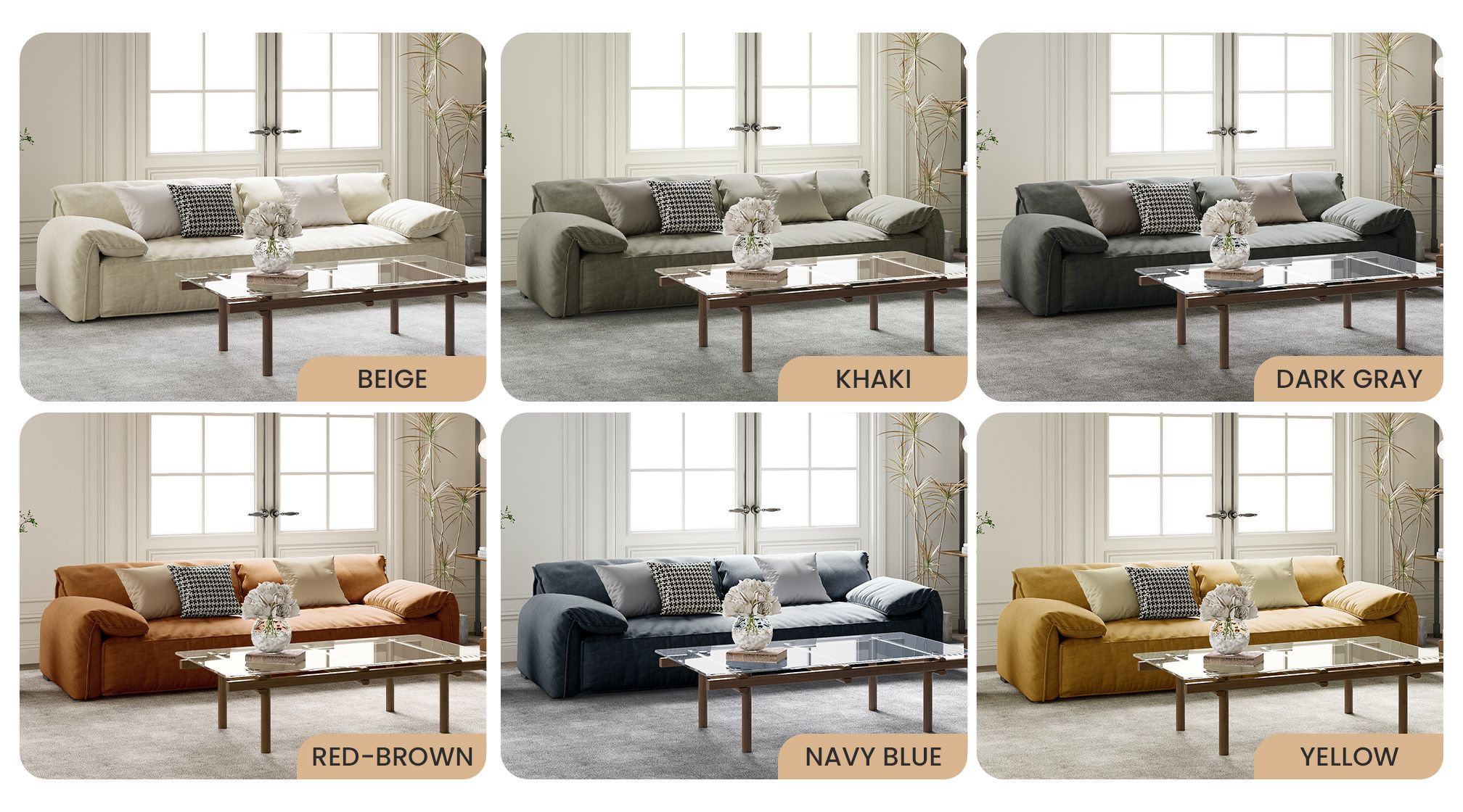 Six Color Options to Suit Any Style