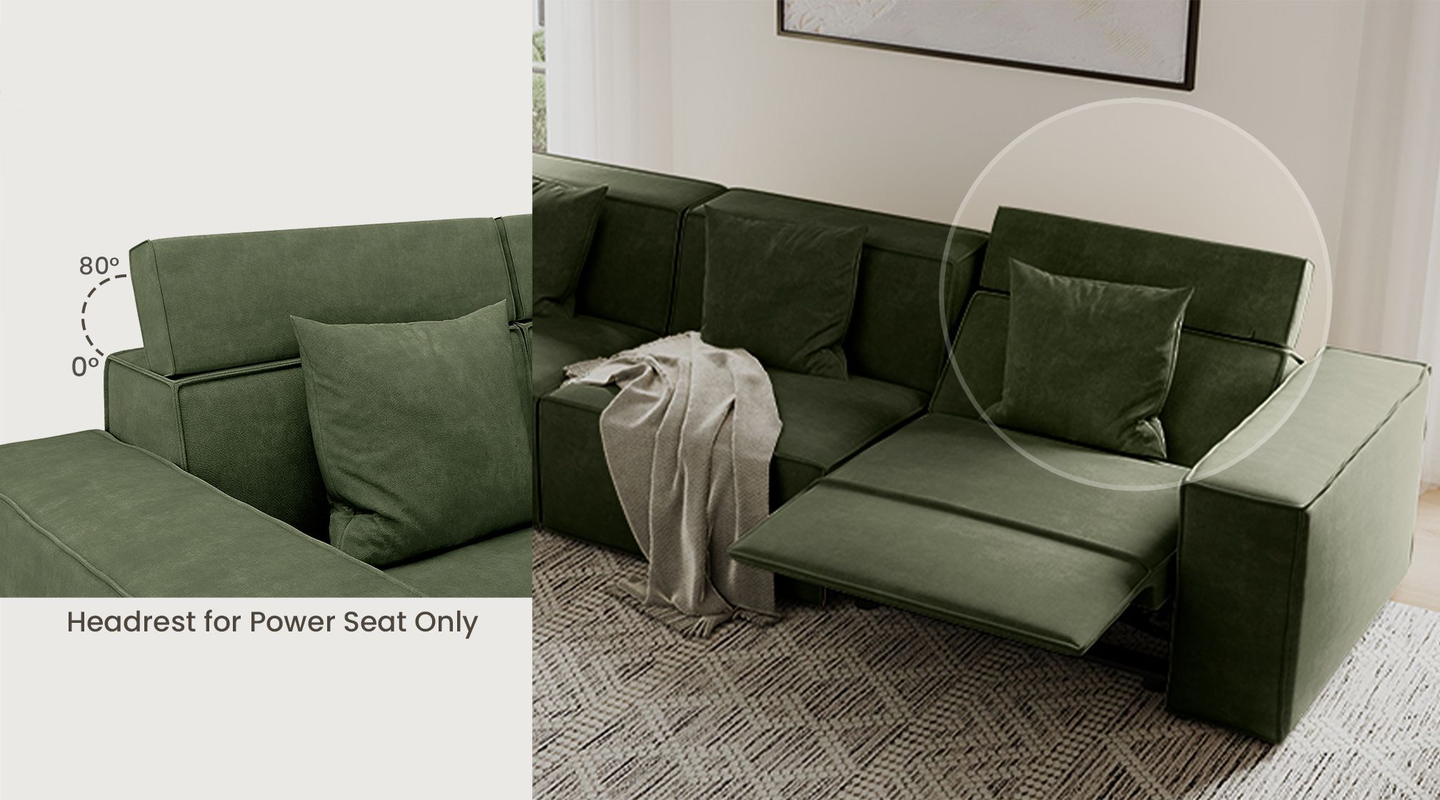 Additional Headrest for Power Seat