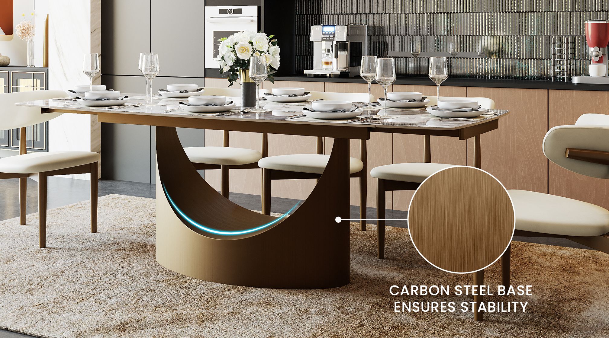 Strong, Durable Metal Base