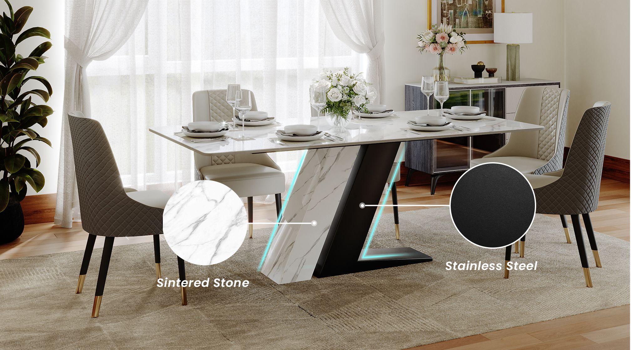 Bold Z-Shaped Base for Style