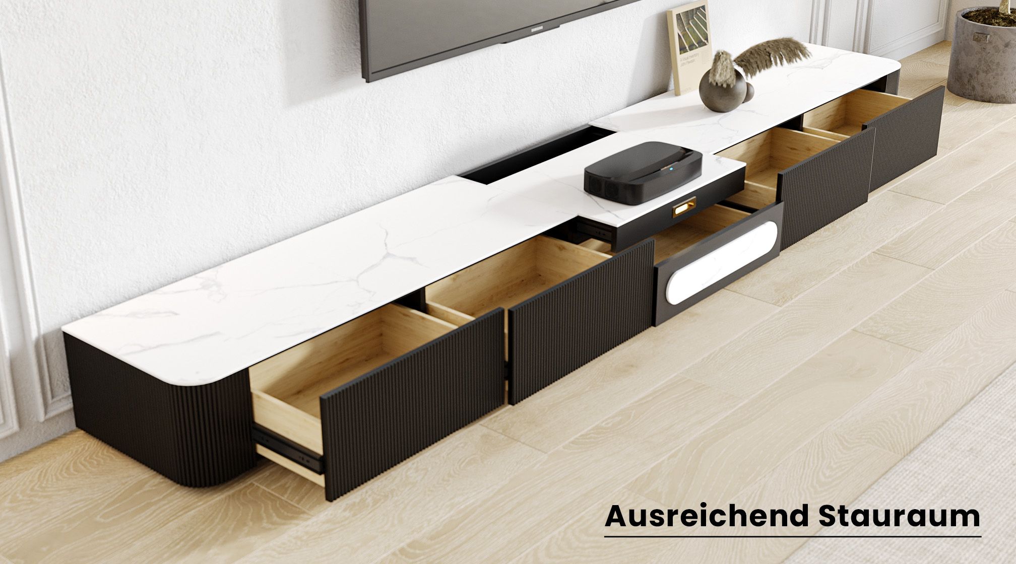 Großzügige Lagerung