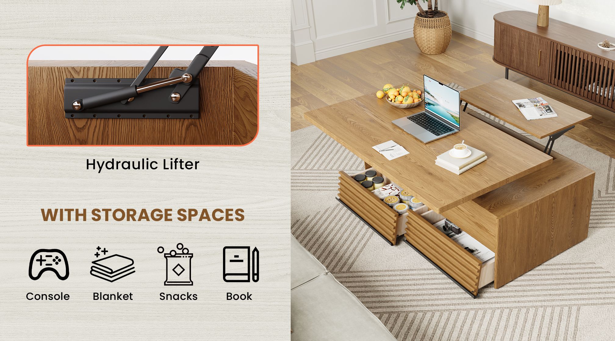 Hidden Storage with Ease