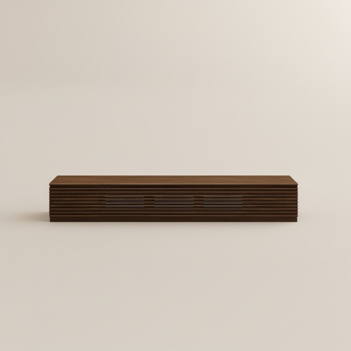 Minimalist Fluted TV Stand with Drawers