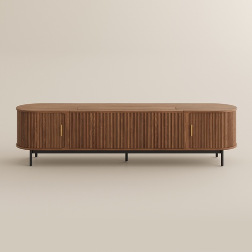 86" Mid-Century Modern Electric TV Stand for Projector