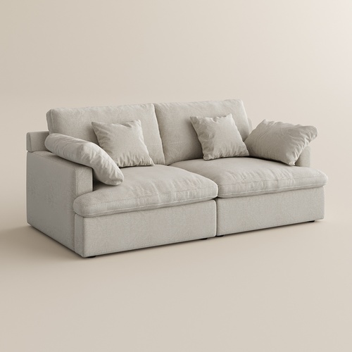 213cm Small Modular Fabric Sofa Set