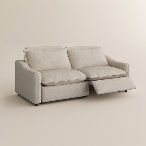 84" Modern Power Oversized Pillow Back Reclining Loveseat Sofa