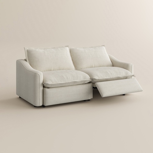 216cm Modern Power Oversized Pillow Back Reclining Loveseat Sofa
