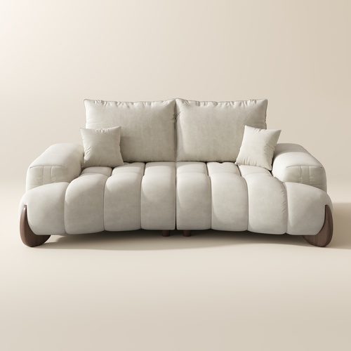 2-3 Seater Mid Century Deep Sofa with Adjustable Cushions