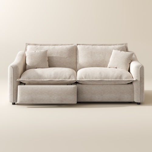 84" Modern Oversized Power Reclining Sofa with Pet-Friendly Fabric