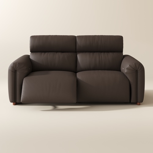 88.98'' High Back Leather Power Reclining Sofa Loveseat with 170° Lay Flat