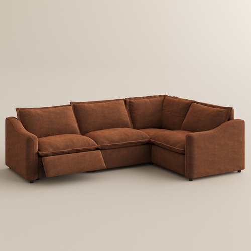 121" Modern Oversized Power Reclining Sofa with Pet-Friendly Fabric