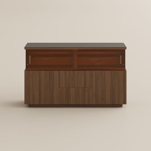 55" LED Storage Credenza with Display Area